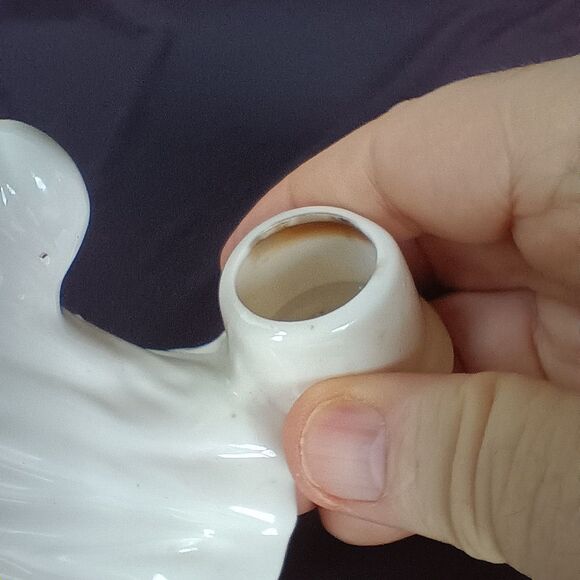 Vintage Bone China Ghosts with Pumpkin Jack O Lanterns Candle Holder Halloween 3 - Picture 15 of 16